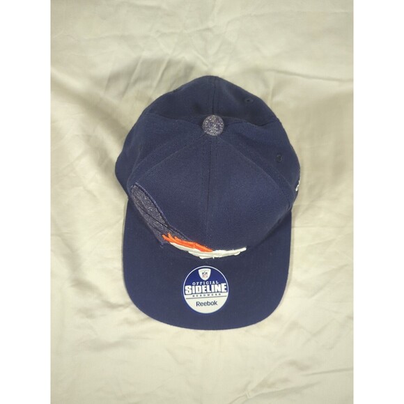 Denver Broncos Reebok NFL Equipment Football Hat Official Sideline S/M Navy - Picture 2 of 14